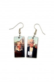 American Gothic Parody Earrings